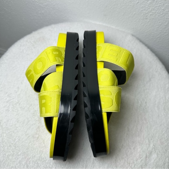 Sorel Green Sandal Woman's  Slip On Platform Adjustable Stretchy Straps  SZ 8 - Picture 6 of 13